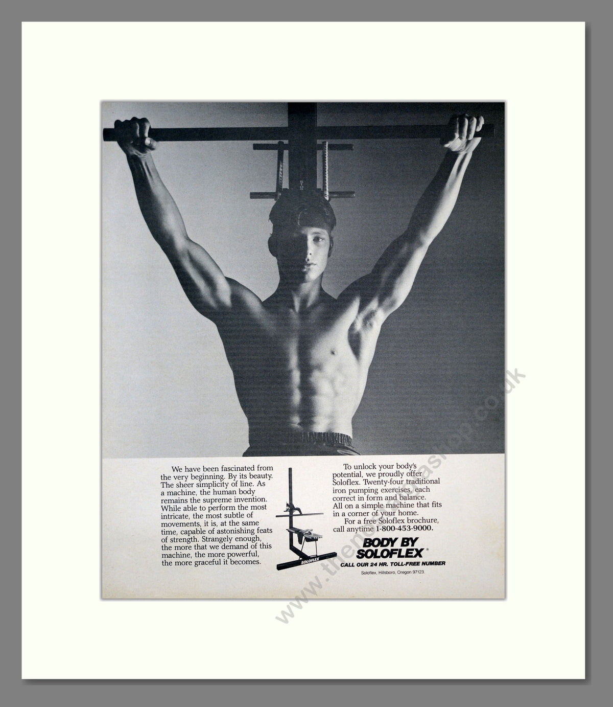 Soloflex Exercise Equipment. Original Advert 1983 (ref AD303876)
