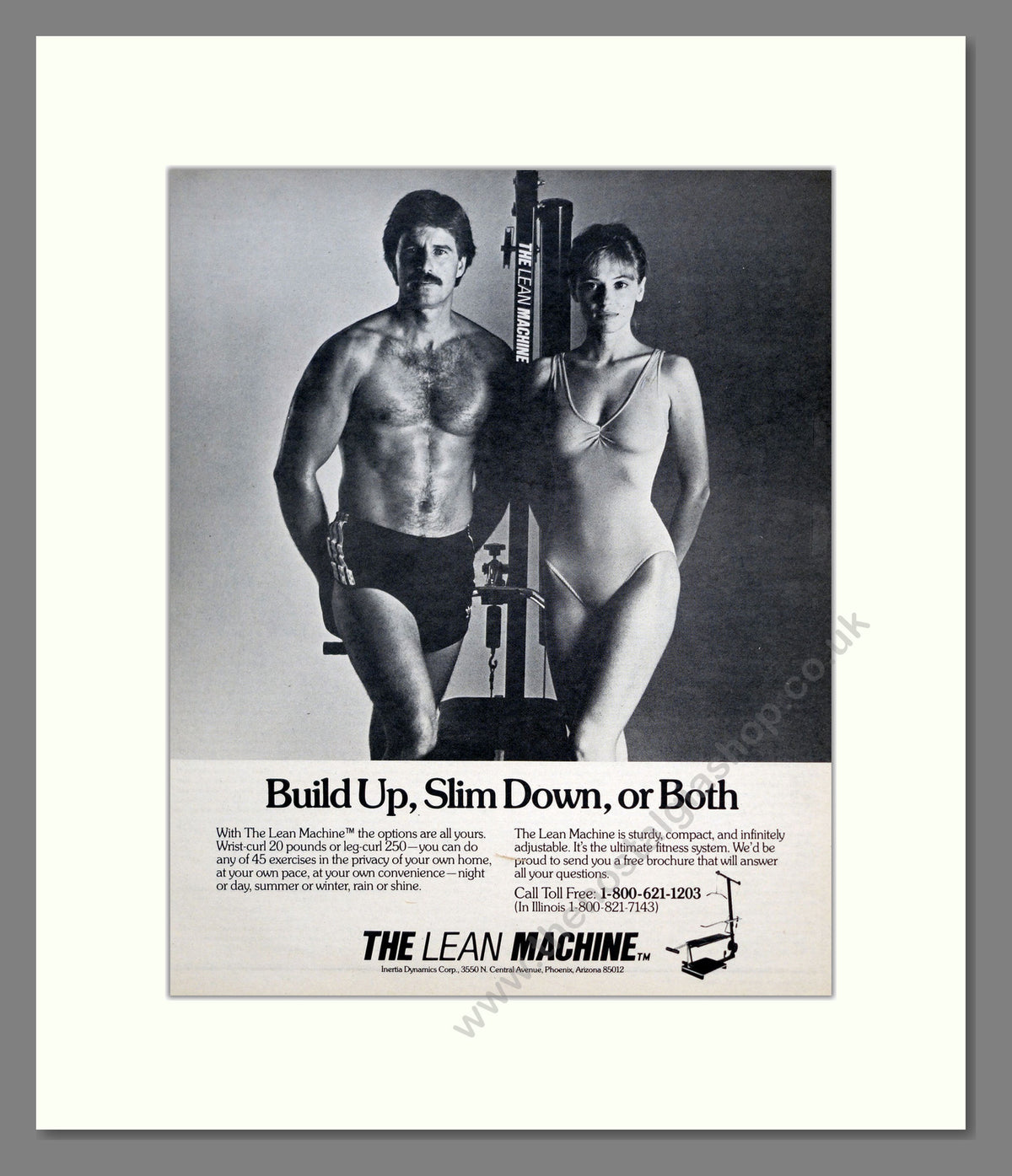 The Lean Machine. Exercise Equipment. Original Advert 1983 (ref AD303881)