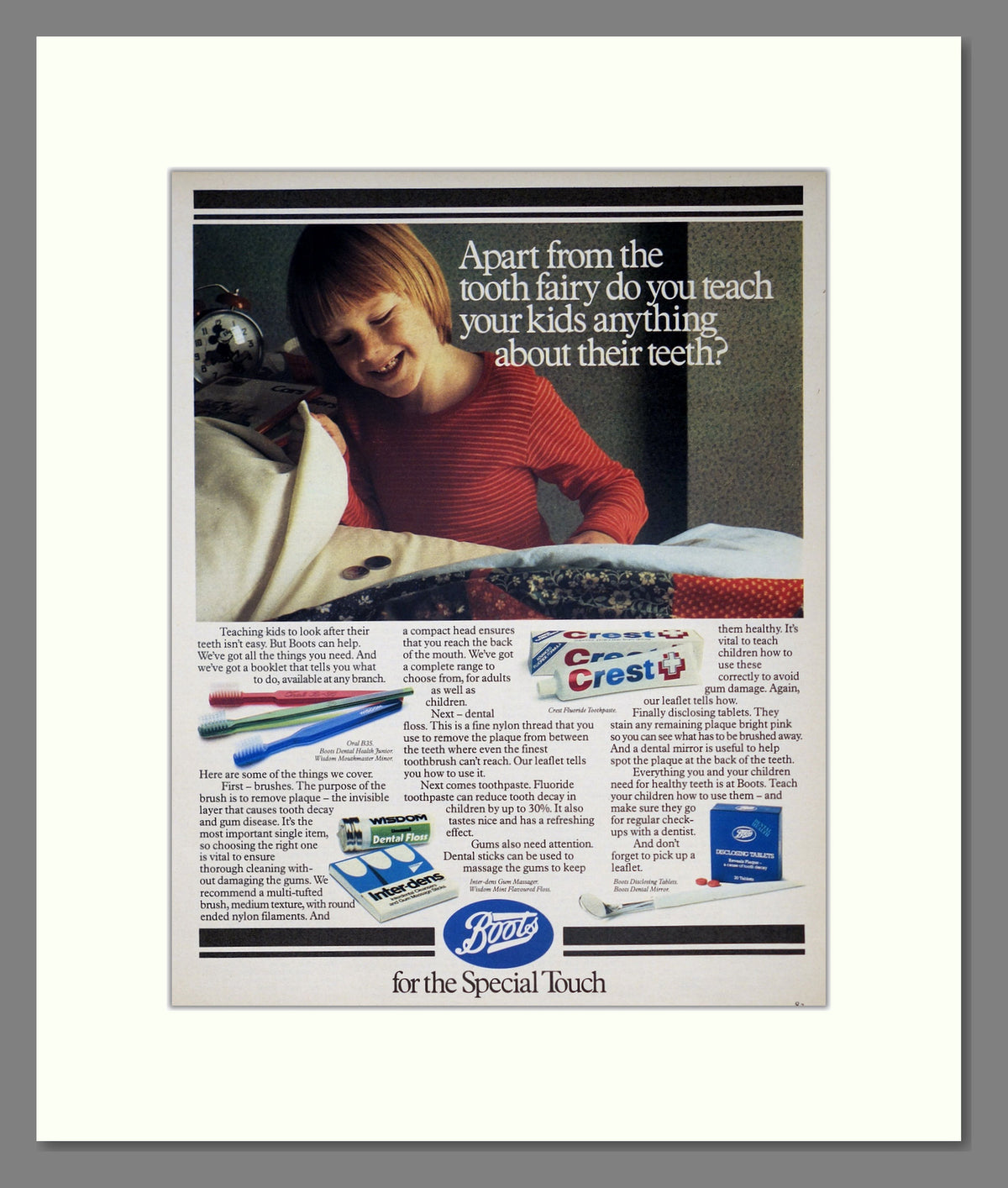 Crest Toothpaste. Original Advert 1981 (ref AD303941)