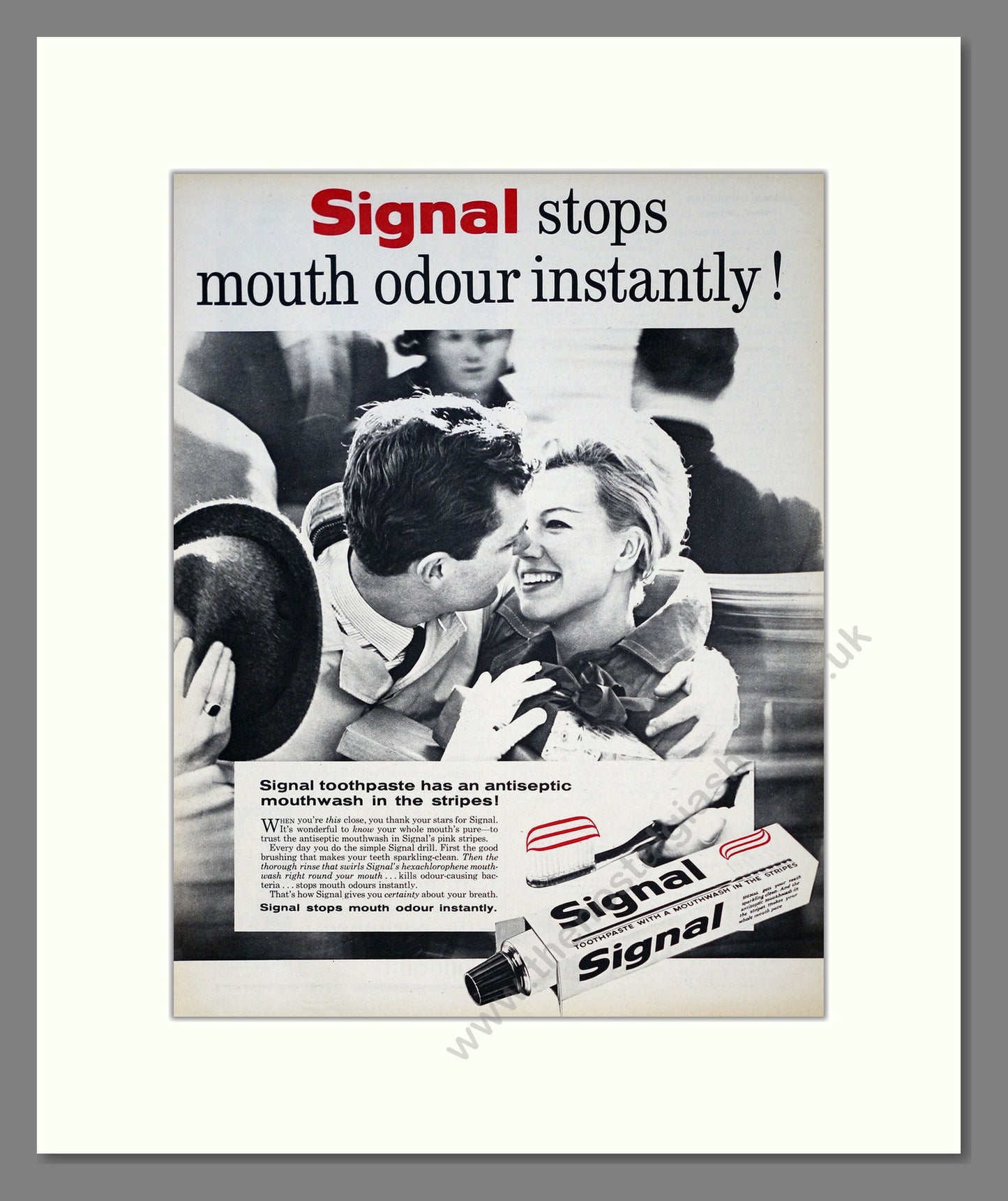 Signal Toothpaste. Original Advert 1961 (ref AD303955)
