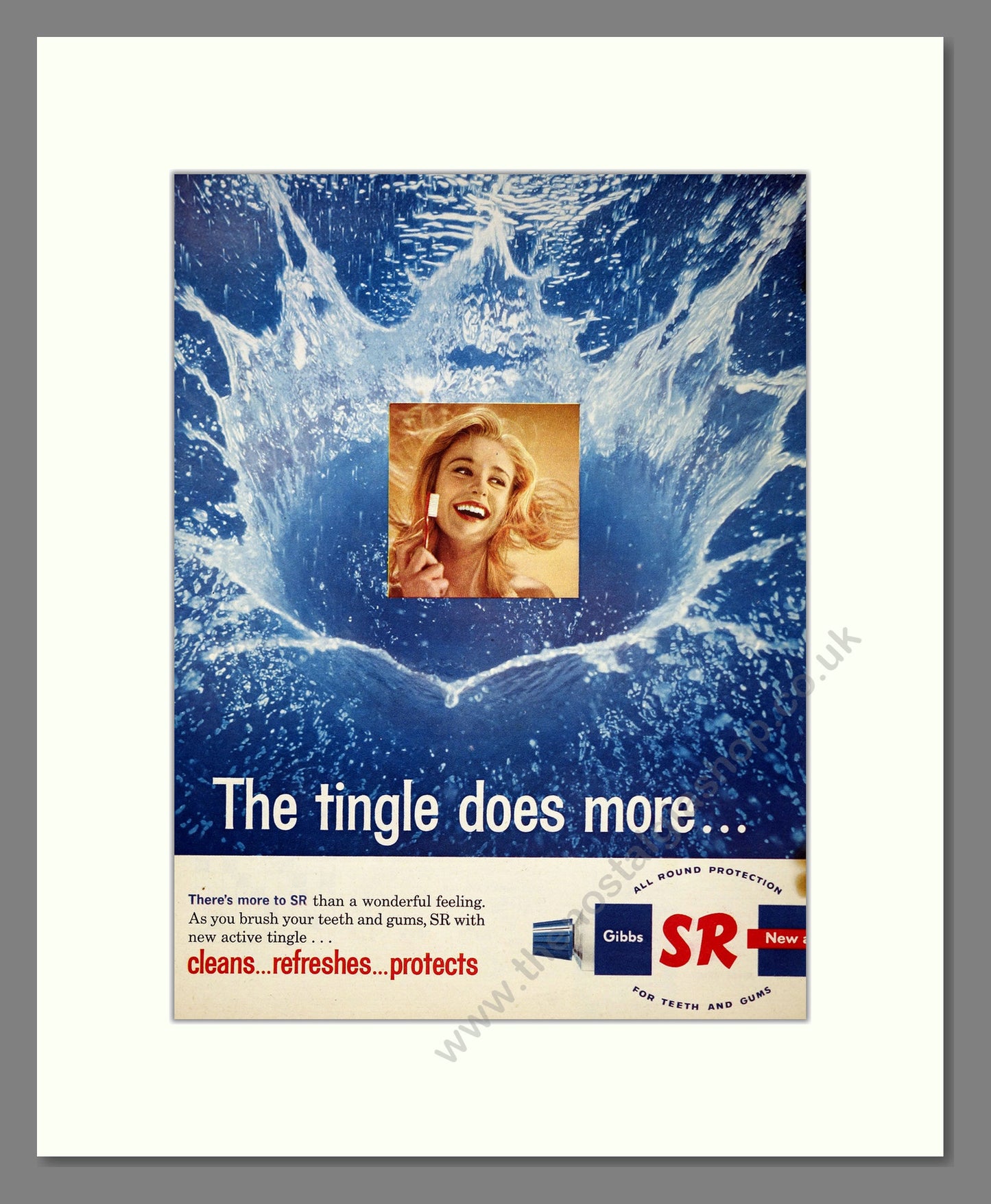 Gibbs S.R. Toothpaste. Original Advert 1961 (ref AD303965)