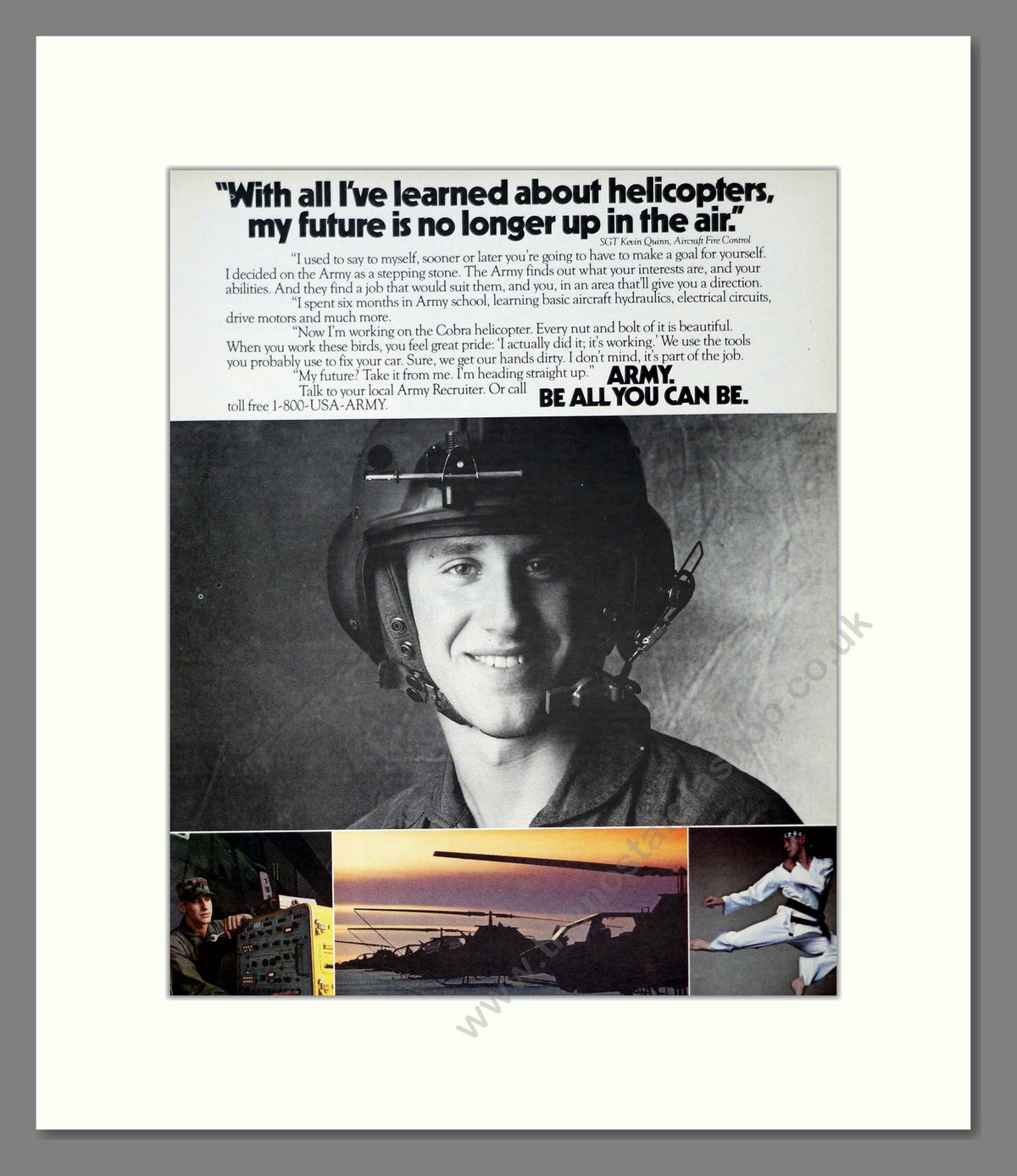 U.S. Army Be All You Can Be. Original Advert 1985 (ref AD303917)