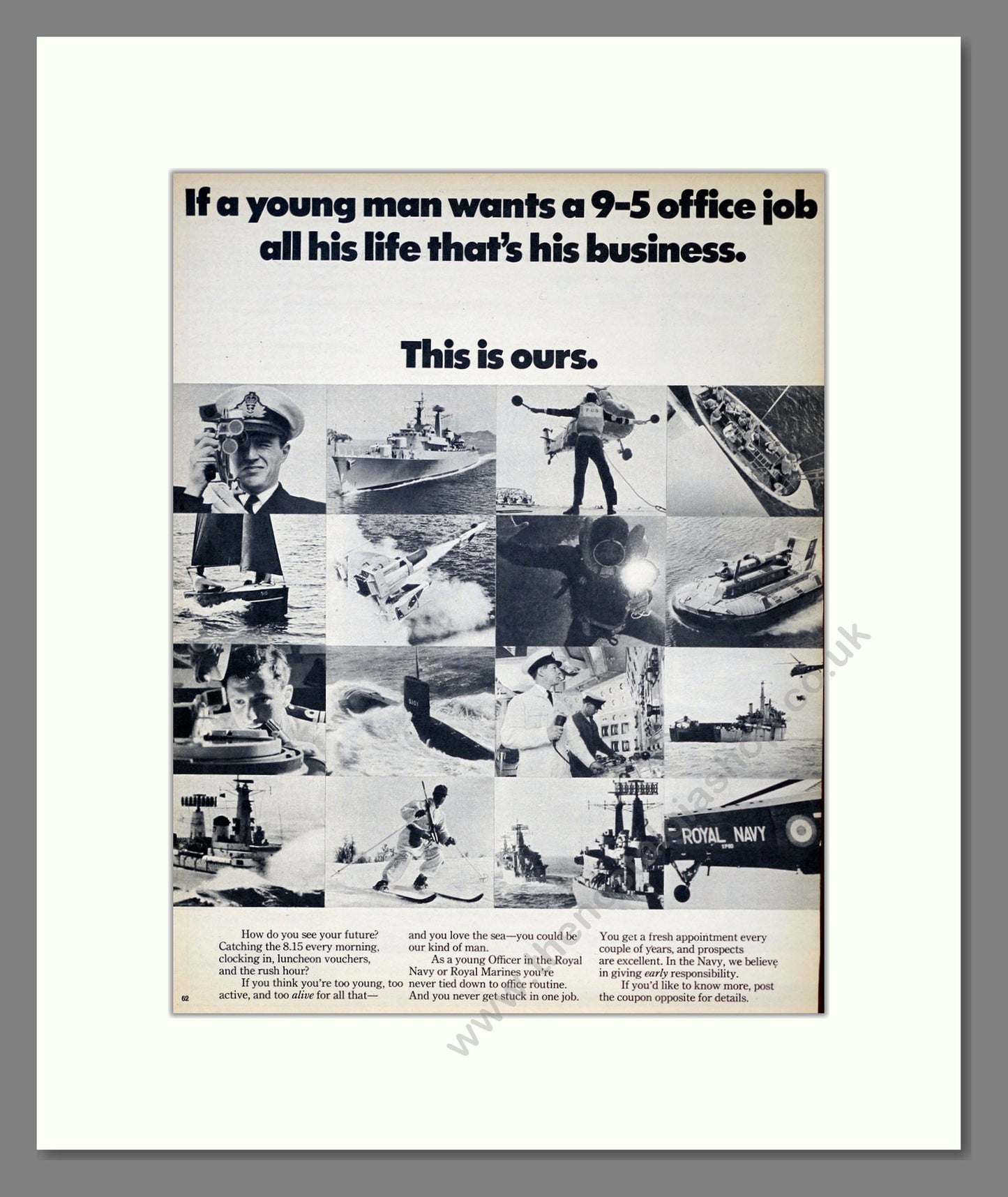 Royal Navy. Original Advert 1969 (ref AD304019)