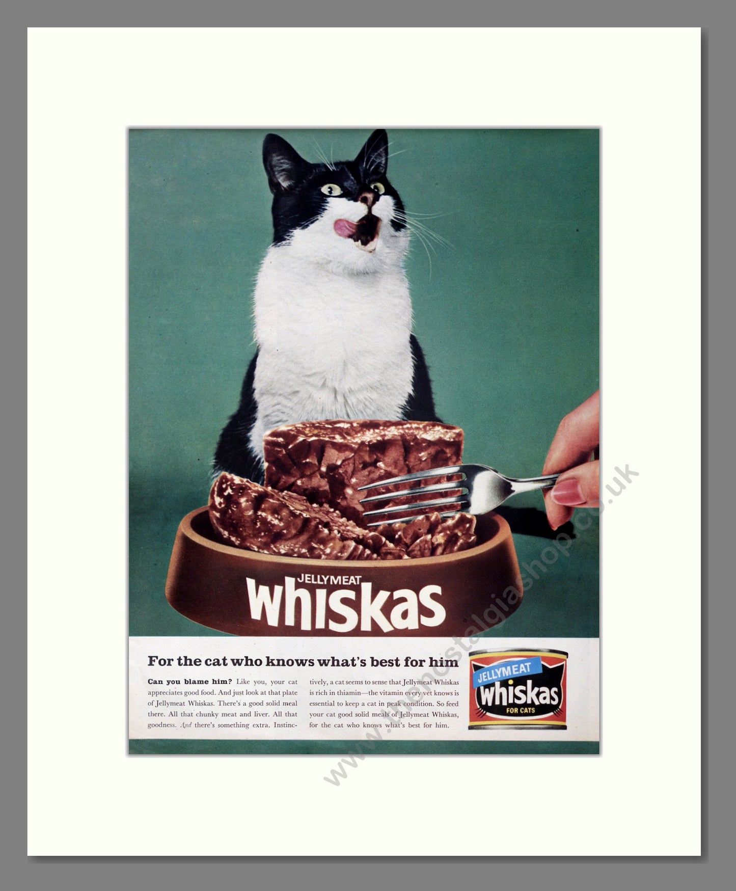 Whiskas Jellymeat. Vintage Advert 1964 (ref AD304005)