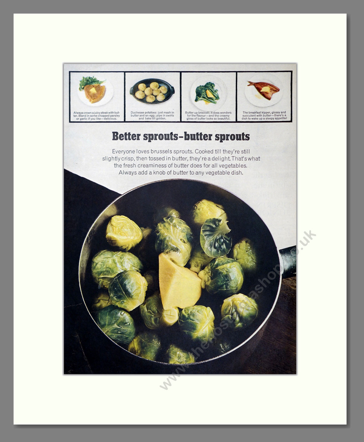 Brussels Sprouts. Vintage Advert 1964 (ref AD304013)
