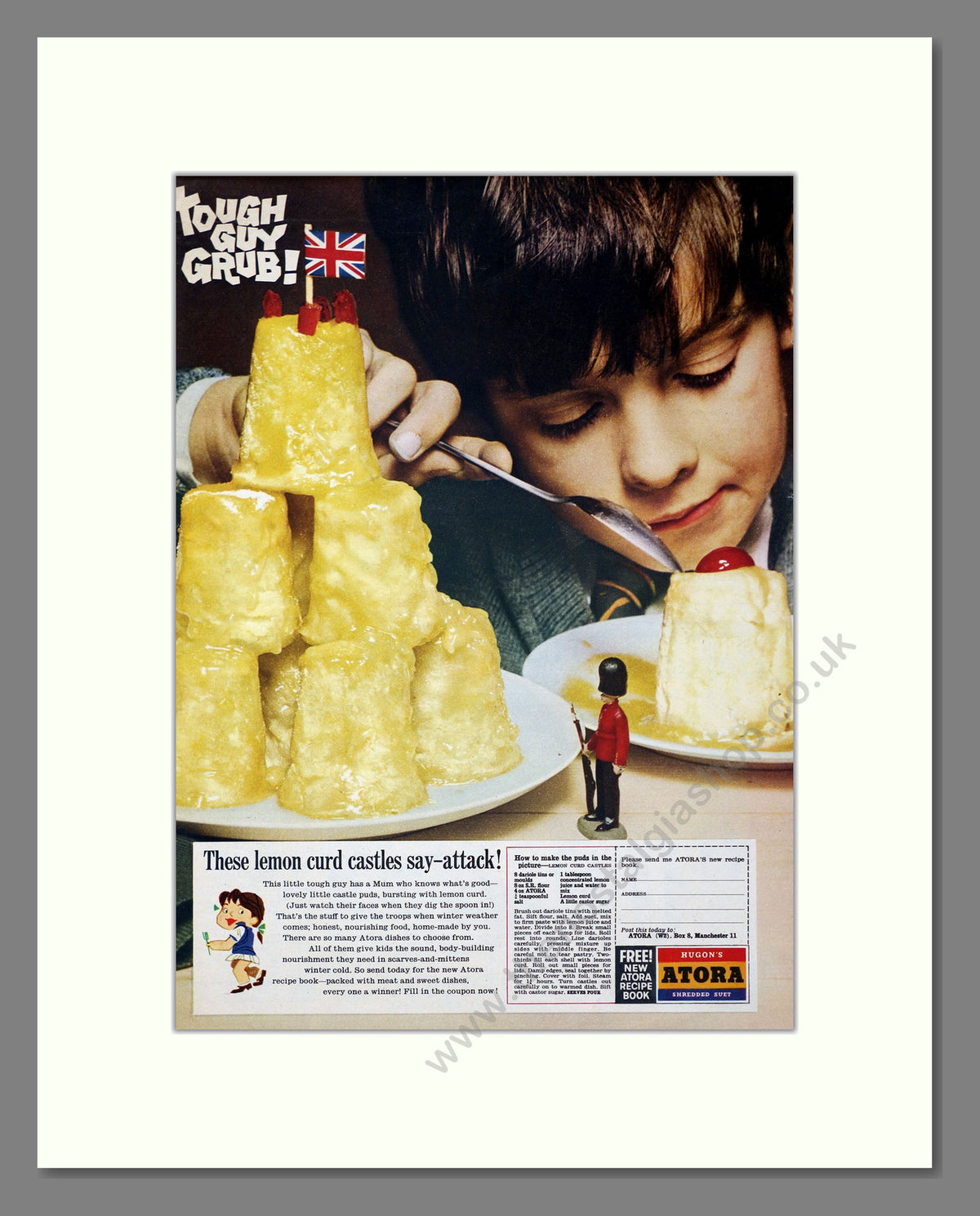 Lemon Curd Castles. Original Advert 1963 (ref AD304047)