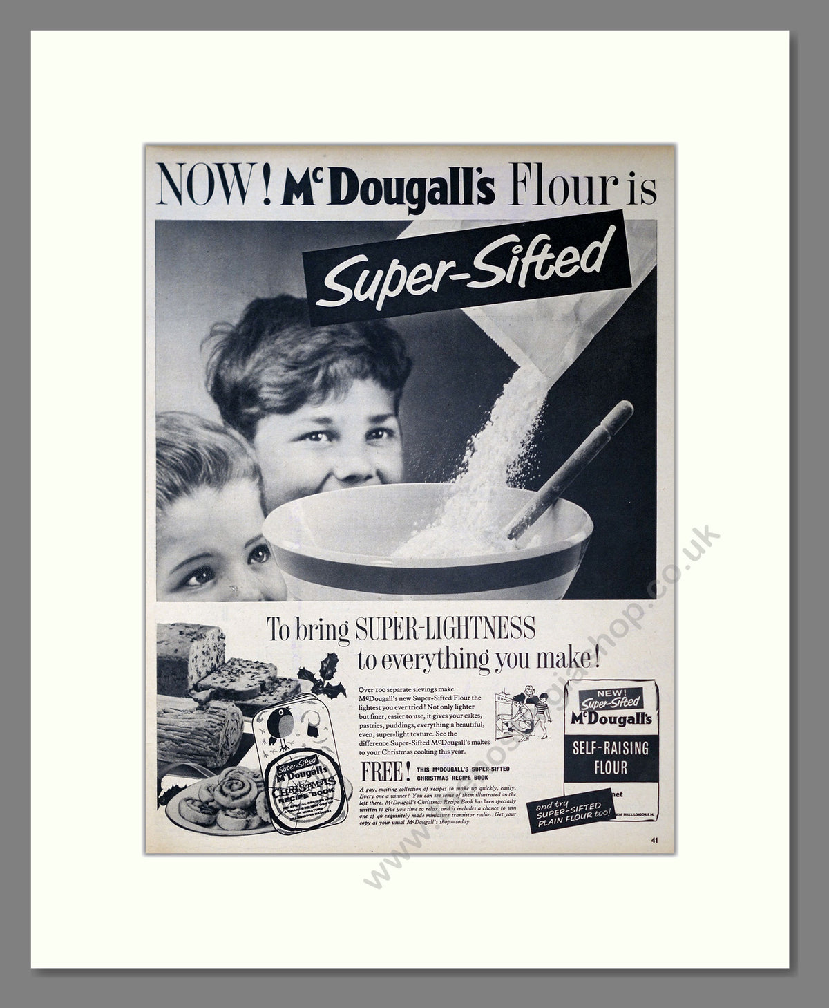 McDougall's Flour. Vintage Advert 1960 (ref AD304097)