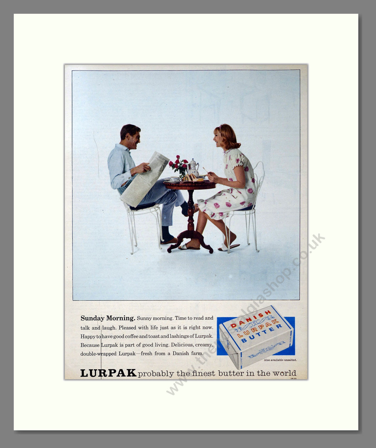 Lurpak Butter. Vintage Original Advert 1964 (ref AD304160)