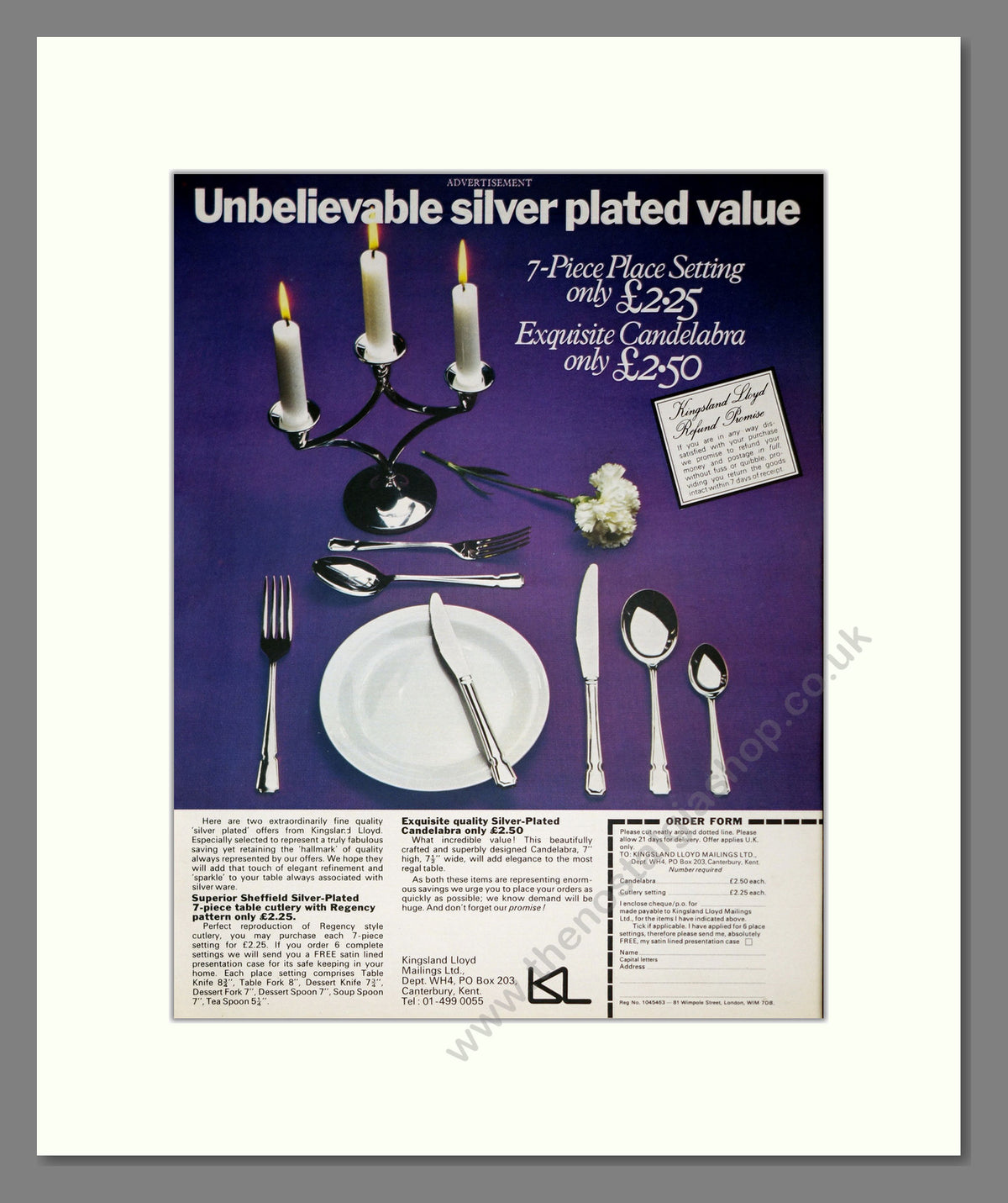 Sheffield Cutlery. Original Advert 1978 (ref AD304118)