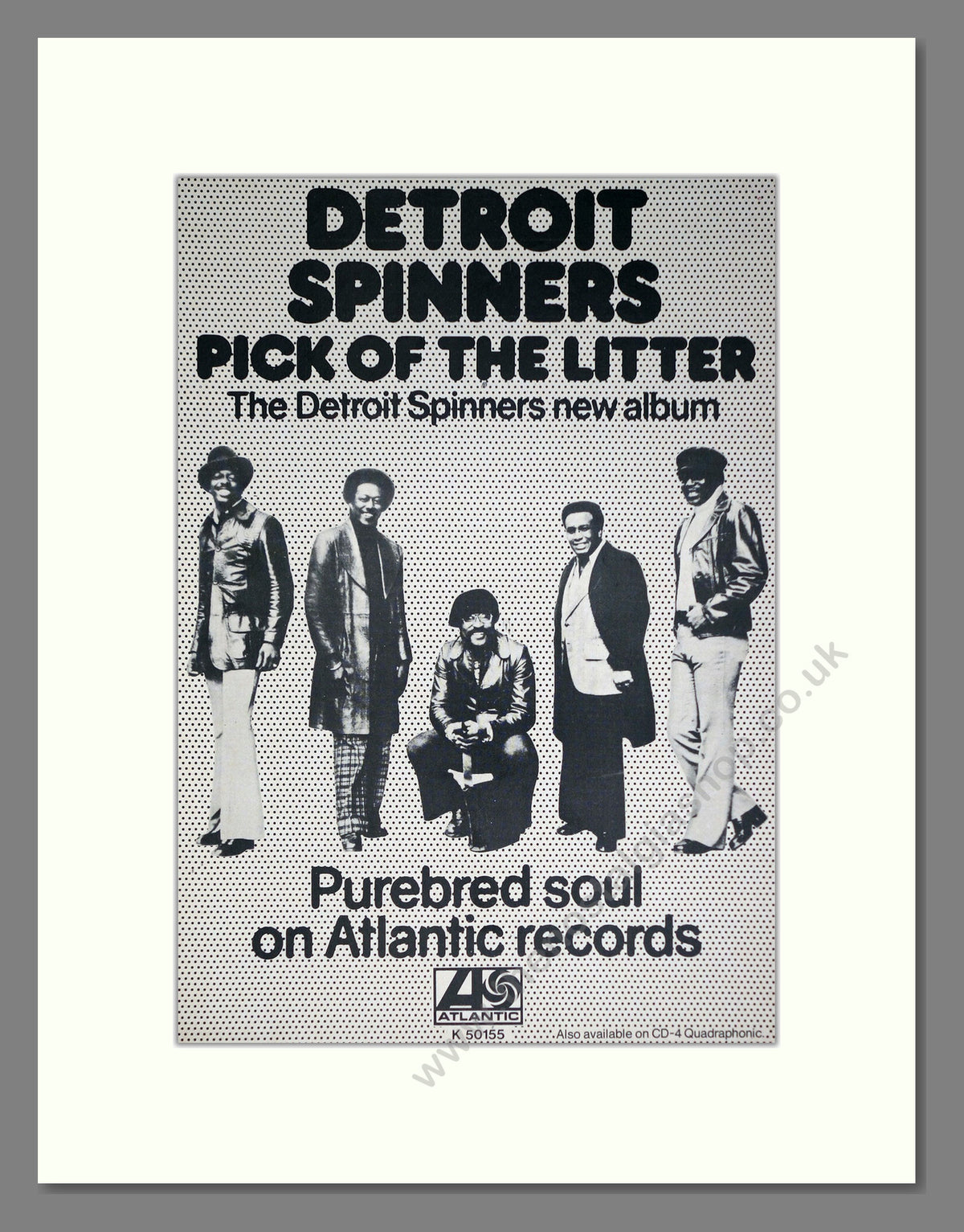 Detroit Spinners, Pick Of The Litter. 1975 Original Advert (ref AD68957)
