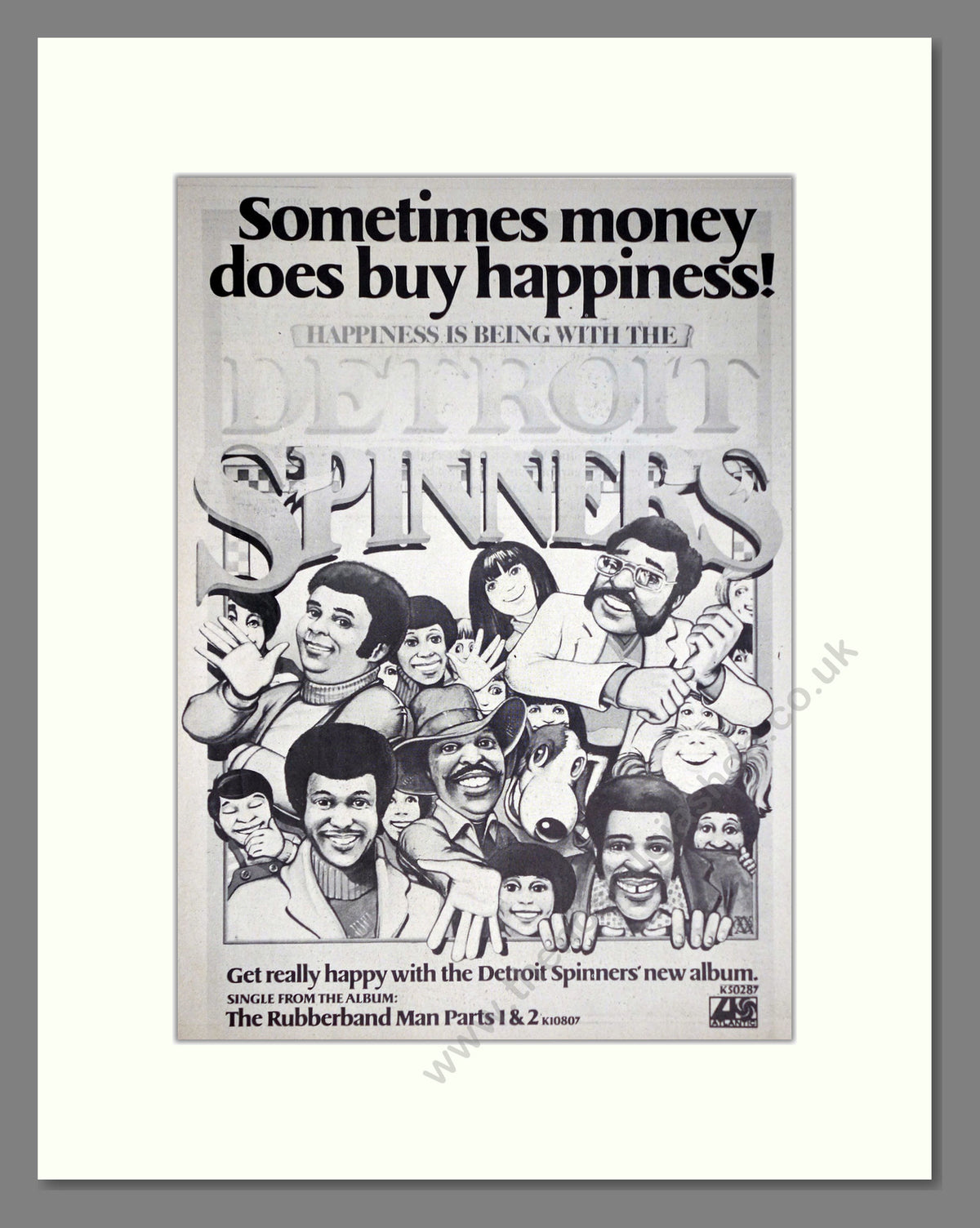 Detroit Spinners, The Rubberband Man. 1976 Original Advert (ref AD68959)
