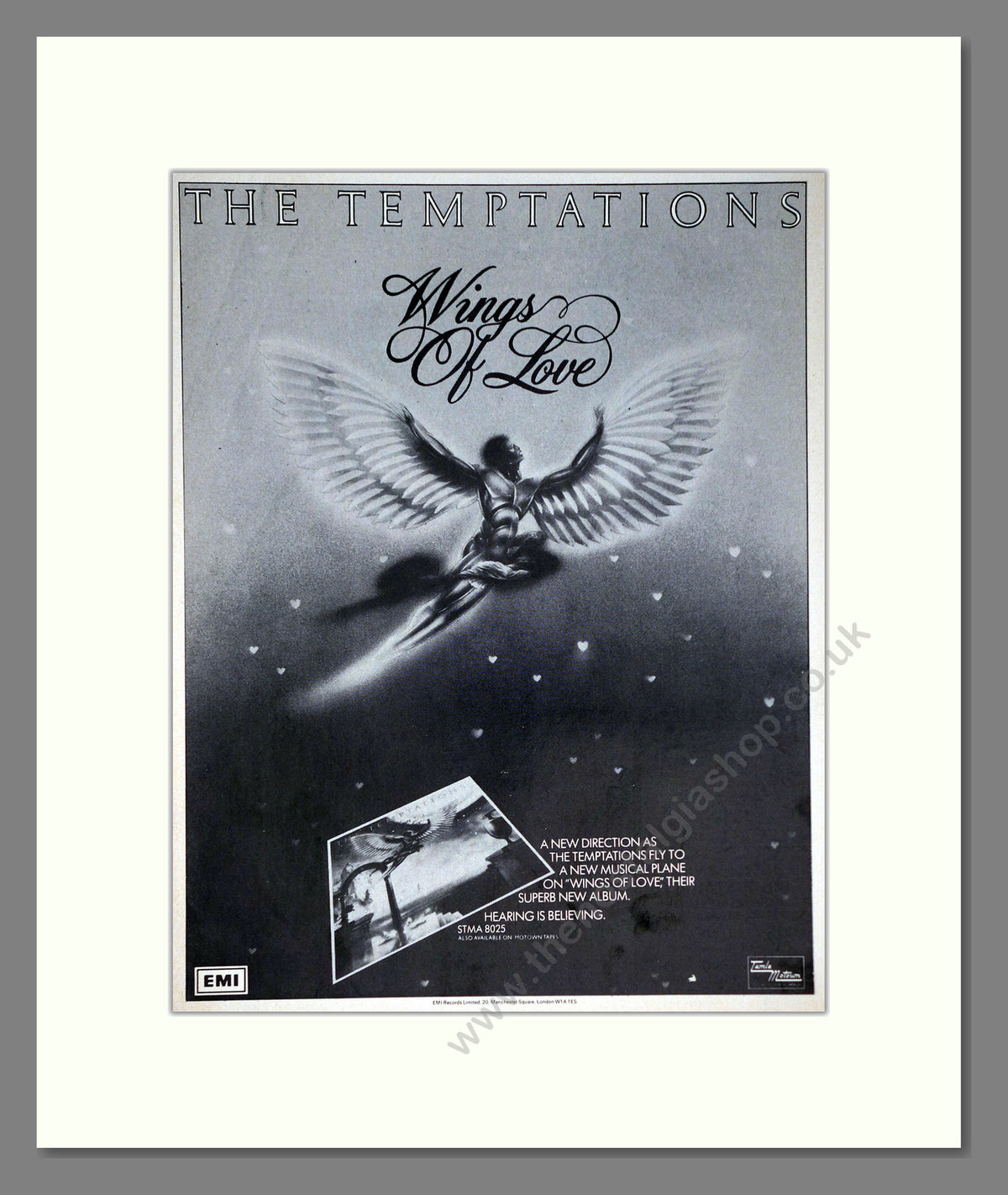 The Temptations, Wings of Love. 1977 Original Advert (ref AD68962)
