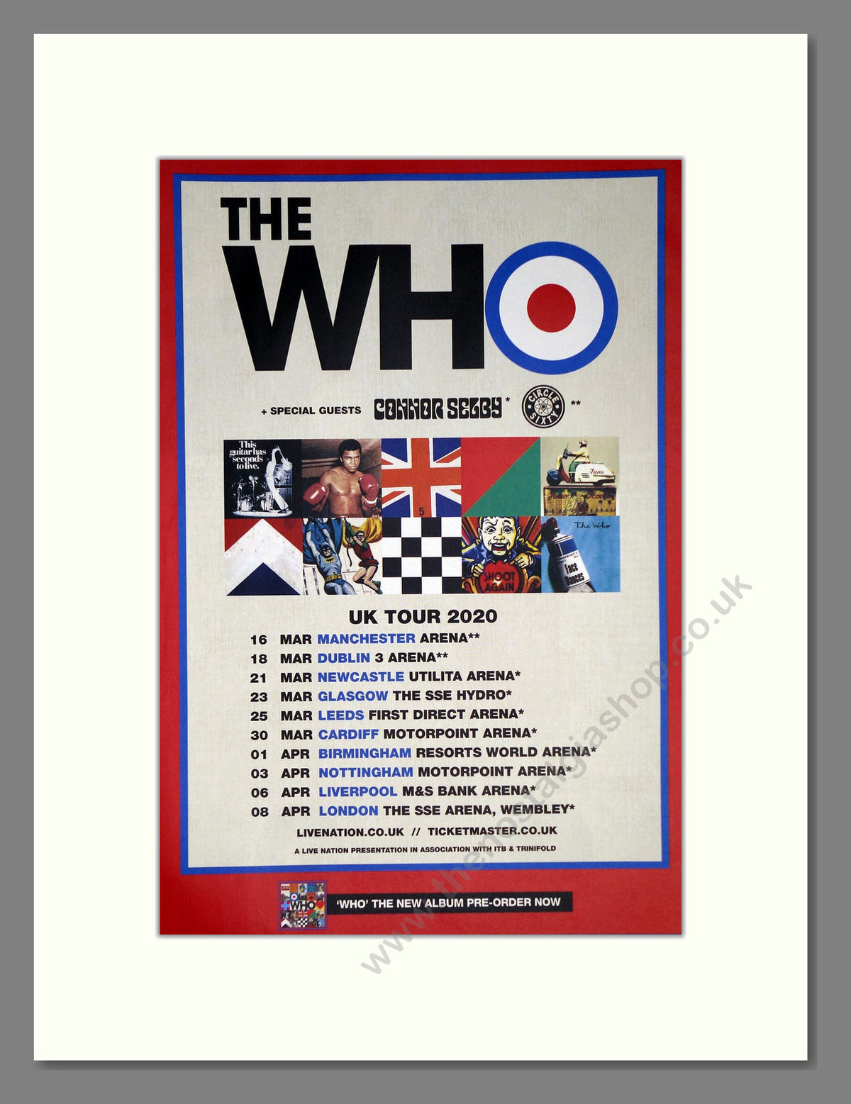 The Who, UK tour 2020. Vintage Advert 2020 (ref AD68979)