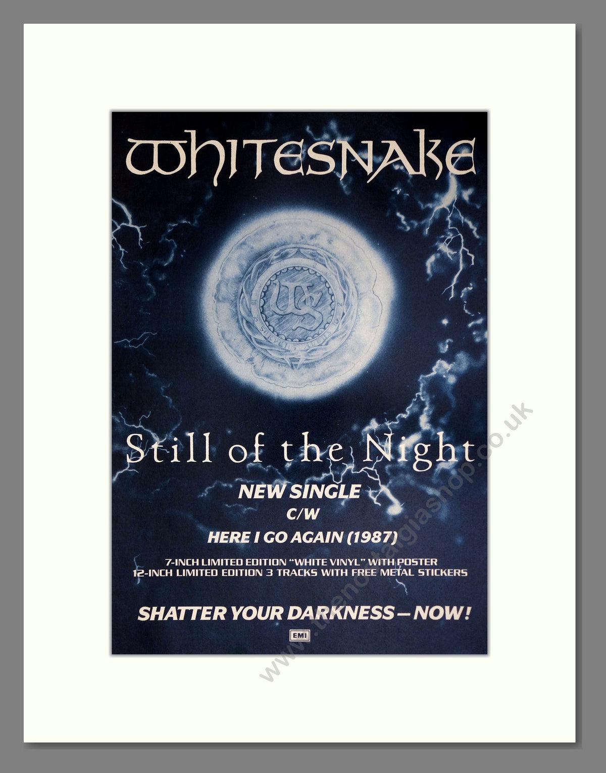 Whitesnake. Still of The Night. 1987 Original Advert (ref AD69000)