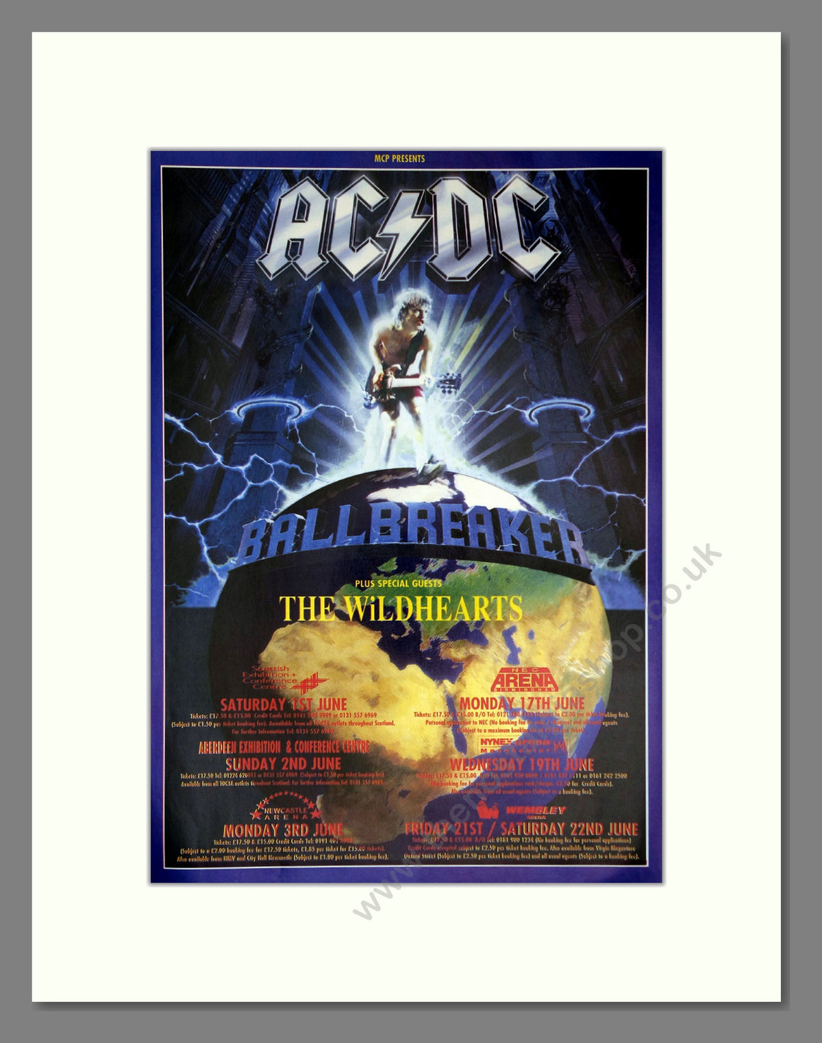 AC DC Ballbreaker Tour. 1996 Original Advert (ref AD69087)