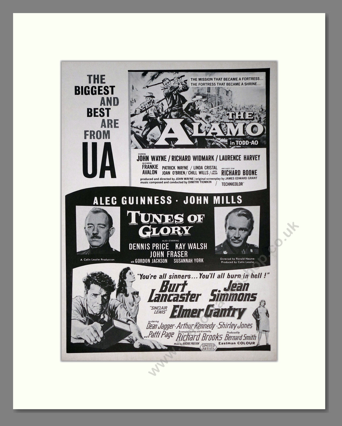 The Alamo. Original Advert 1961 (ref AD69099)