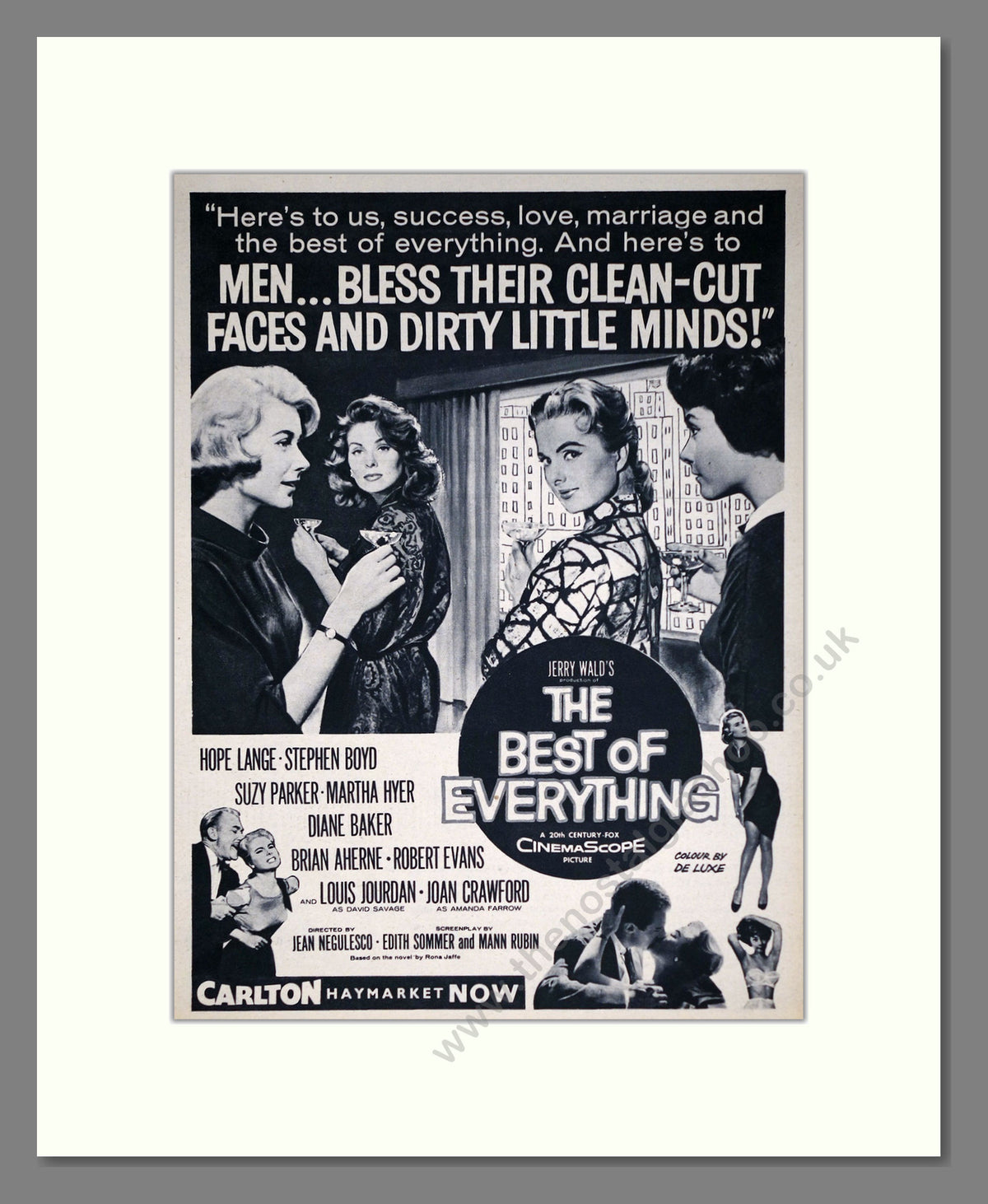 The Best of Everything, Hope Lange. Original Advert 1959 (ref AD69110)