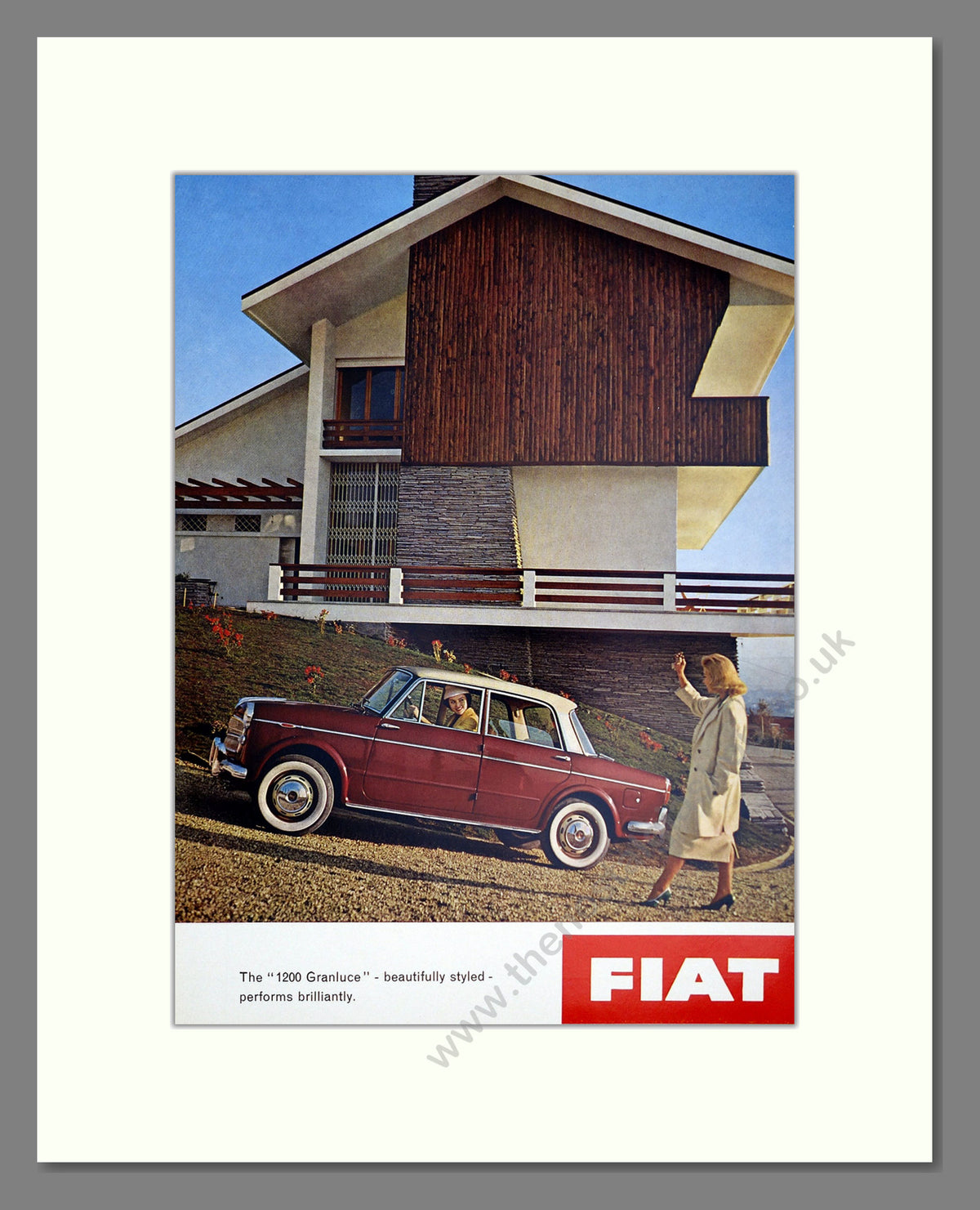 Fiat 1200 Granluce. Original Advert 1957 (ref AD304208)