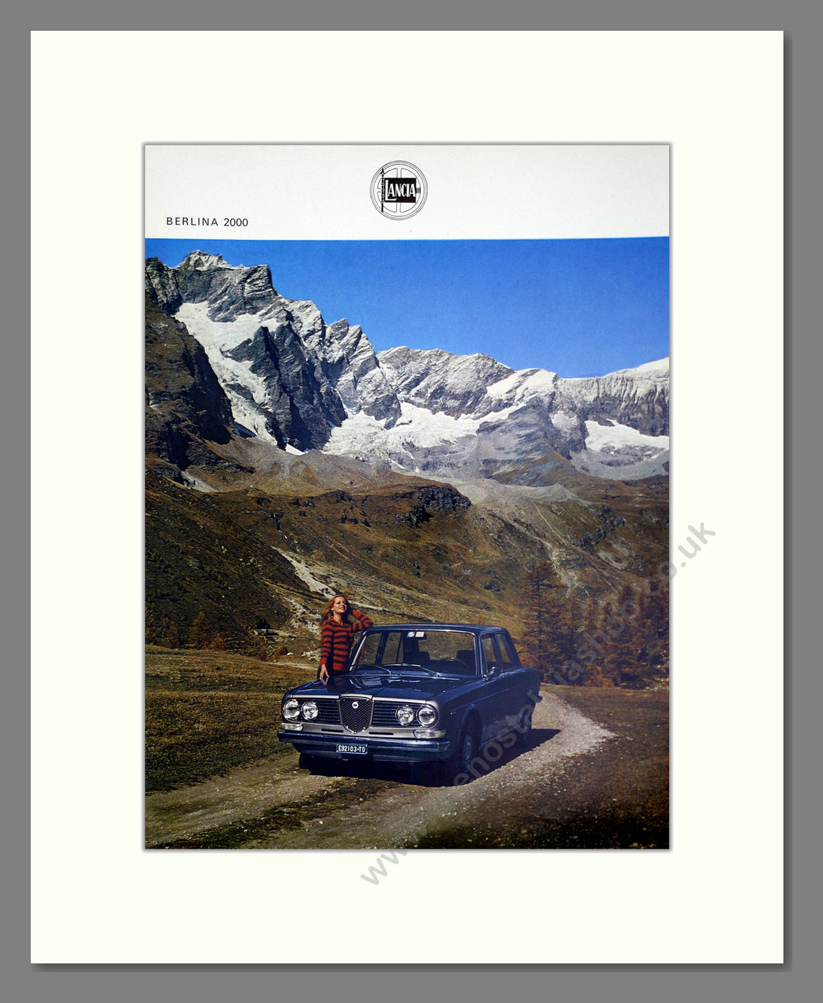 Lancia Berlina 2000. Original Advert 1971 (ref AD304223)