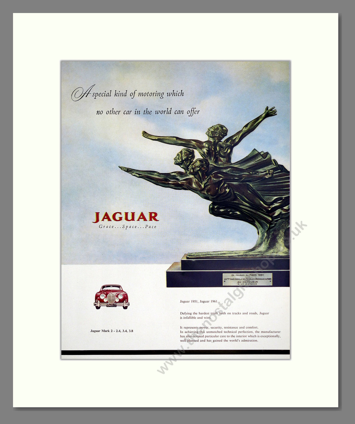 Jaguar Mark 2. Original Advert 1960 (ref AD304232)