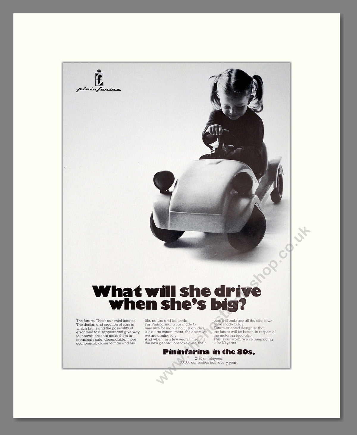 Pininfarina. Original Advert 1981 (ref AD304241)