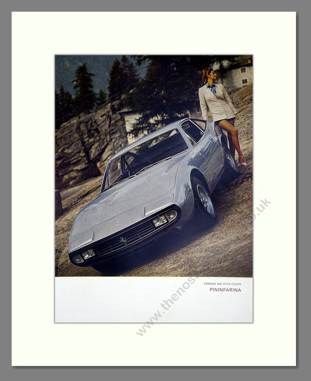 Pininfarina. Ferrari 365 GTC4 Coupe Original Advert 1971 (ref AD304246)