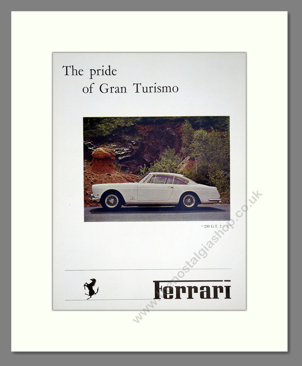Ferrari 250 G.T. 2+2. Original Advert 1960 (ref AD304277)