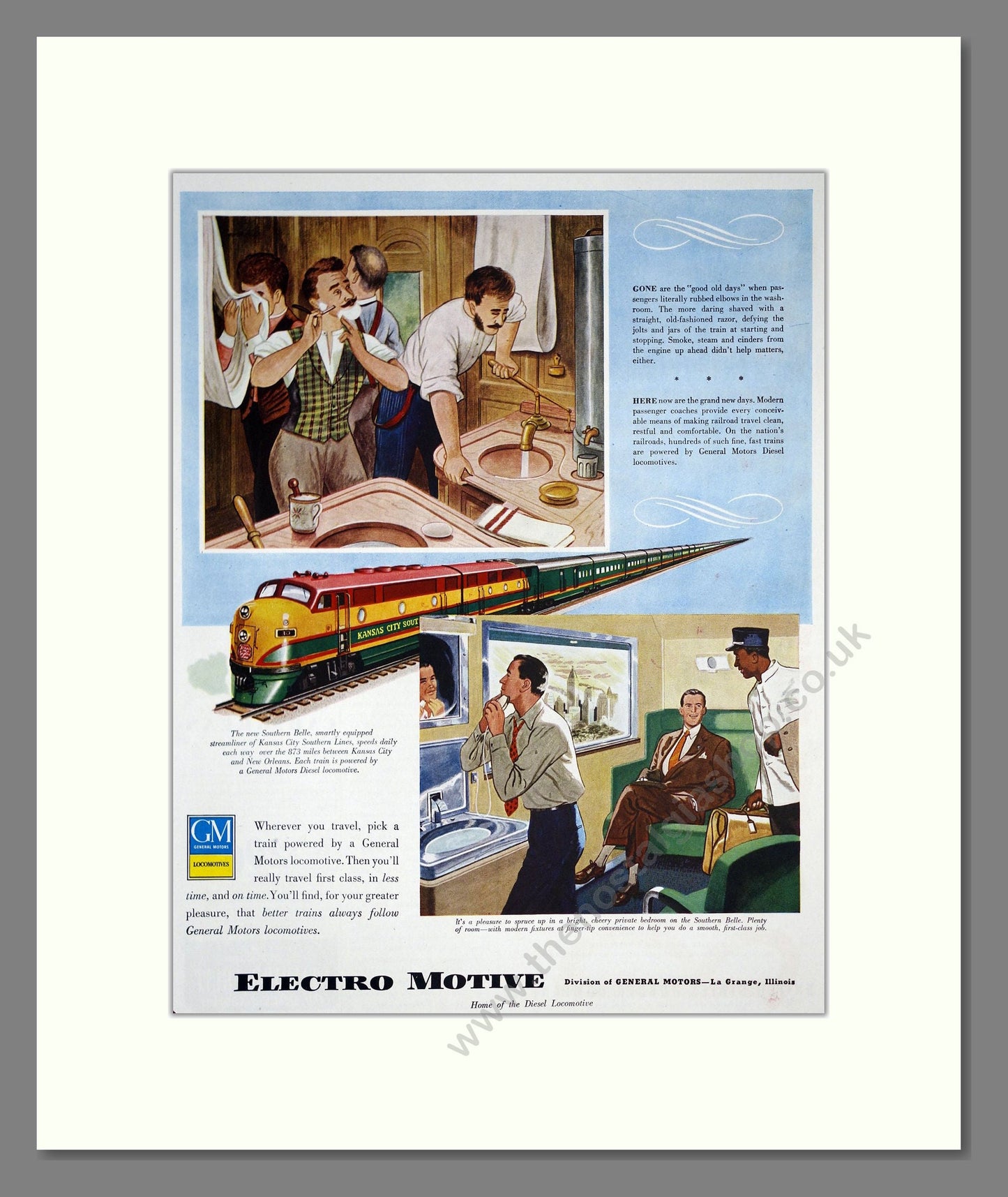 General Electric - Electro Motive. Vintage Advert 1949 (ref AD303632)