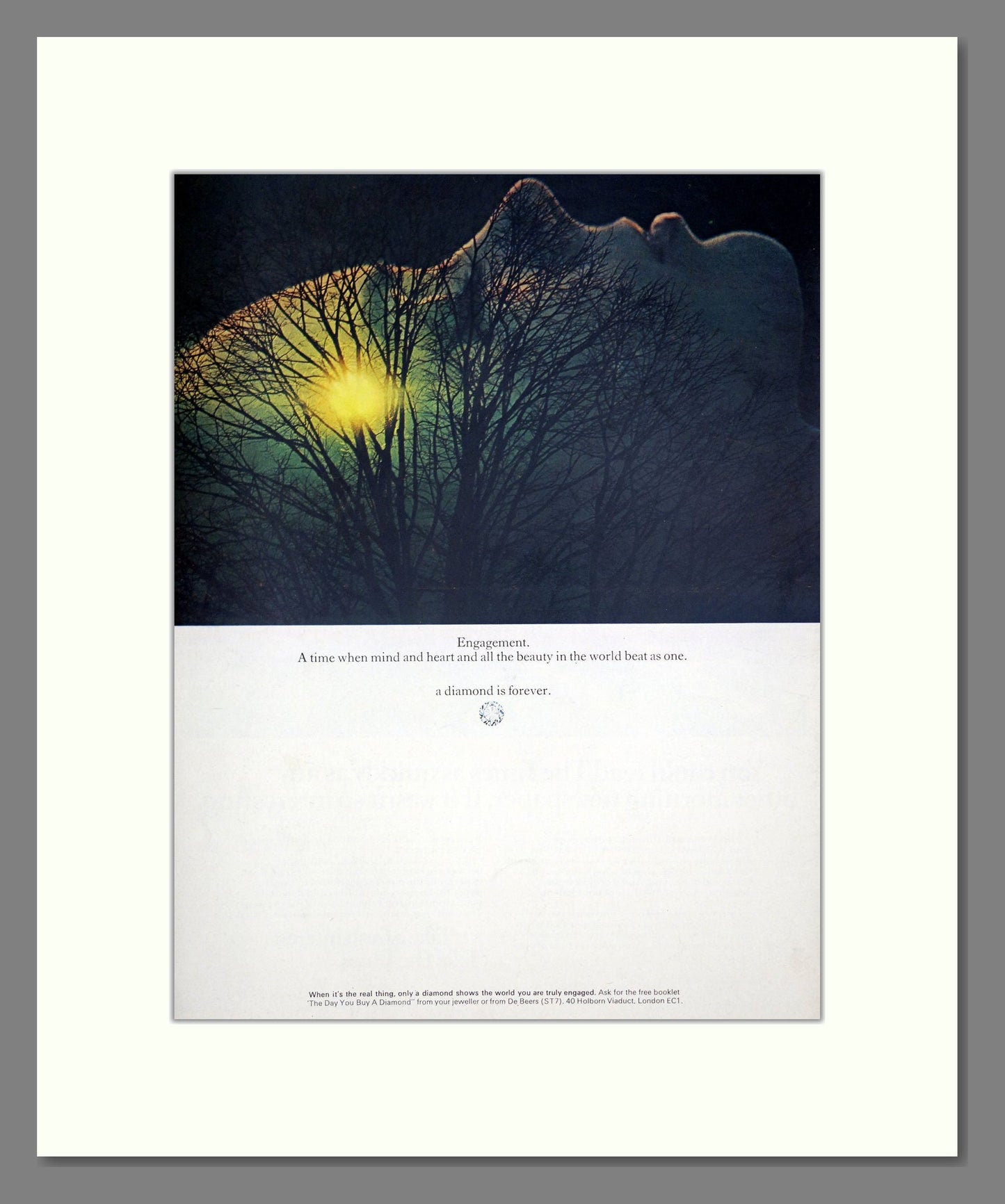 De Beers - A Diamond Is Forever. Vintage Advert 1969 (ref AD303665)