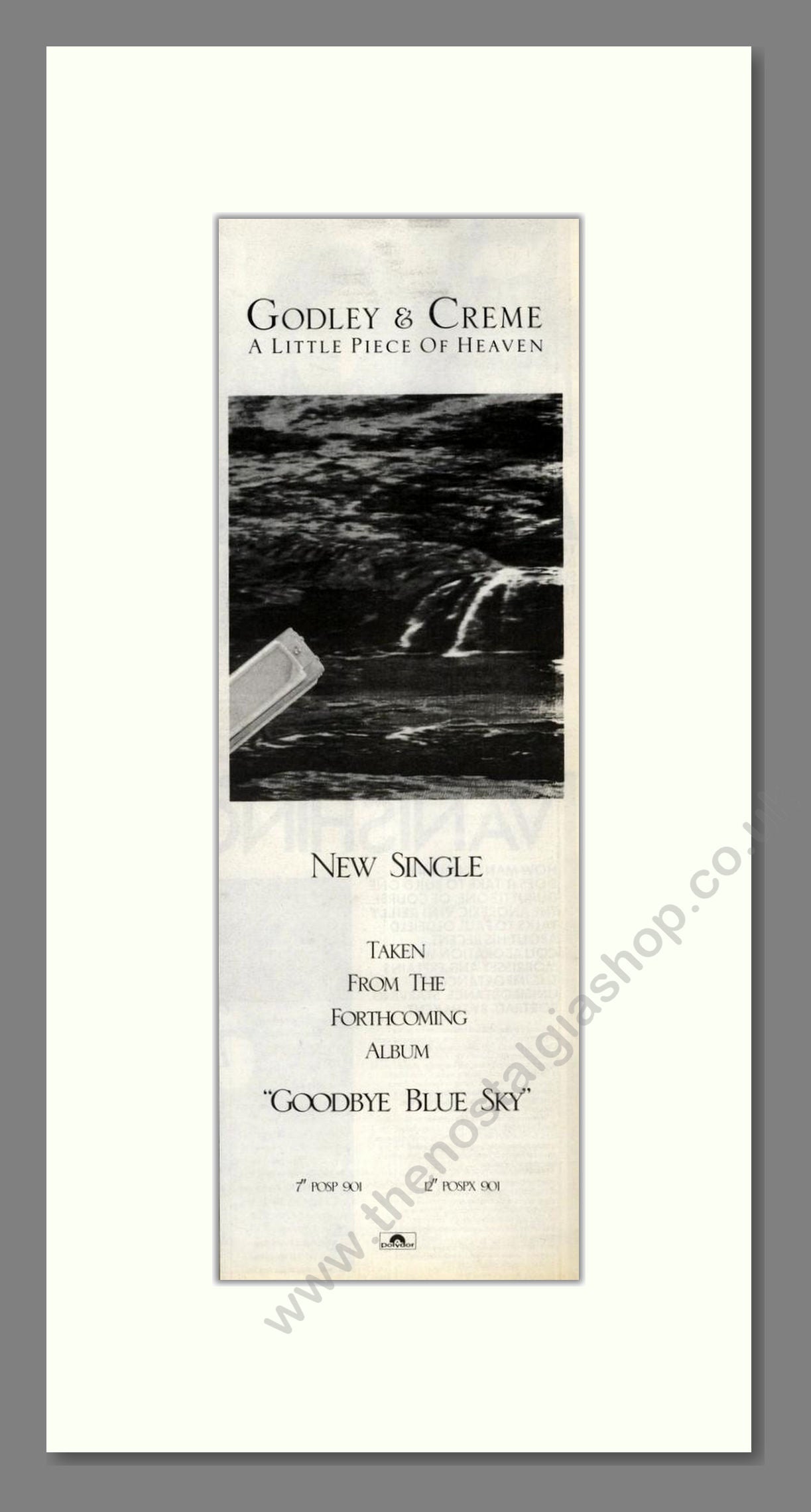 Godley And Crème - A Little Piece Of Heaven. Vintage Advert 1988 (ref AD201611)