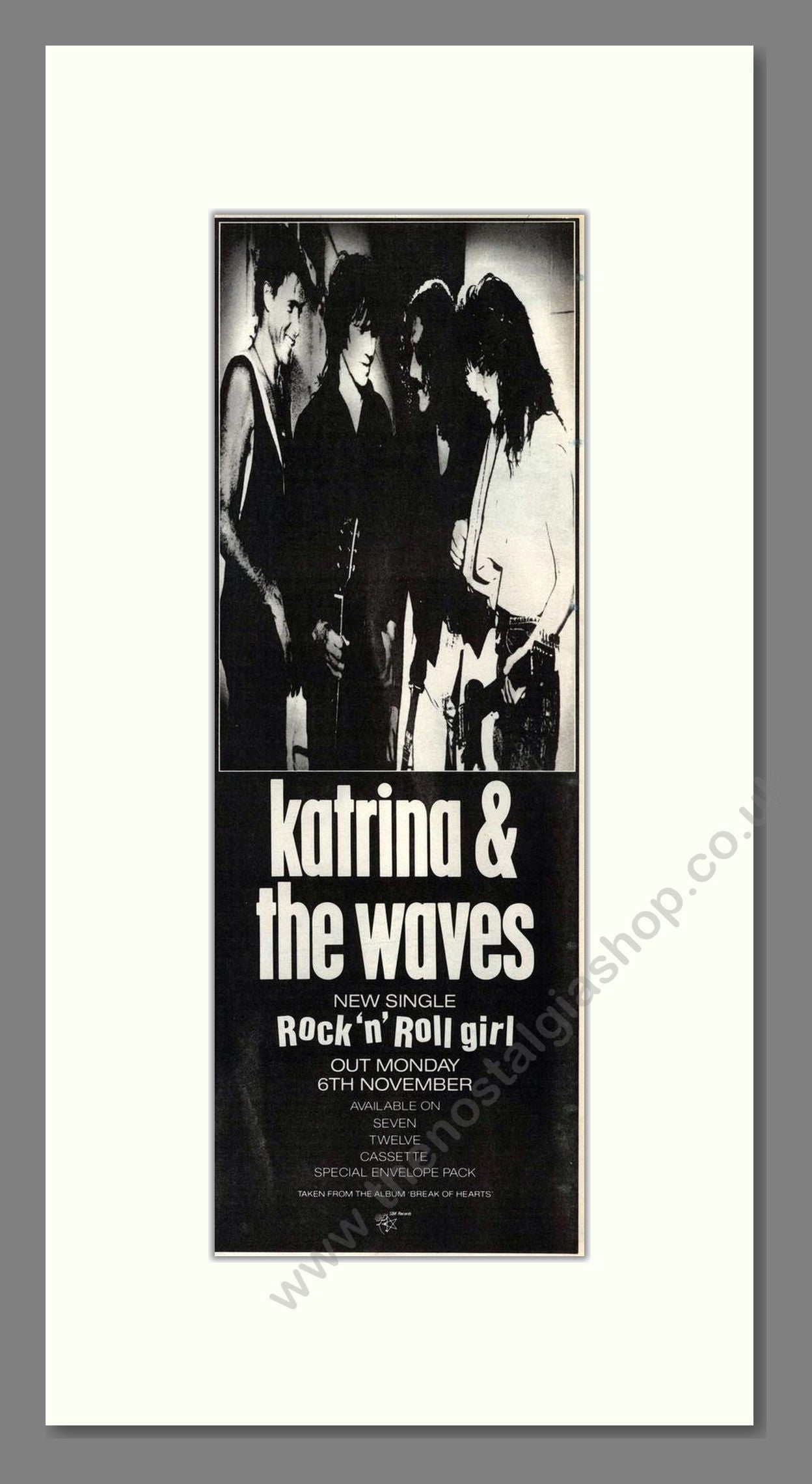 Katrina And The Waves - Rock N Roll Girl. Vintage Advert 1989 (ref AD201651)
