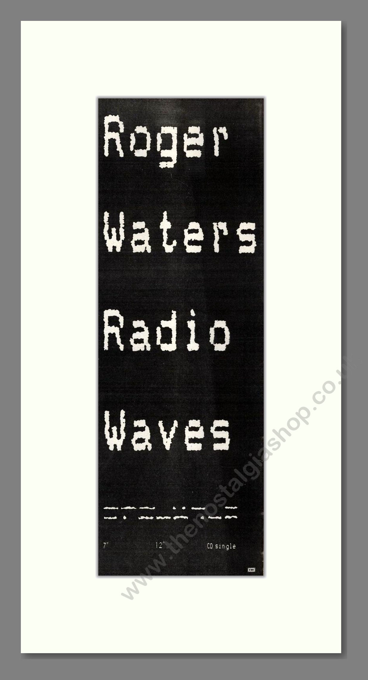 Roger Waters - Radio Waves. Vintage Advert 1987 (ref AD201684)