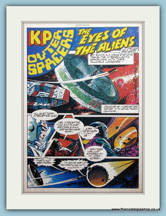 KP Outer Spacers Crisps Original Advert 1982 (ref AD2640)
