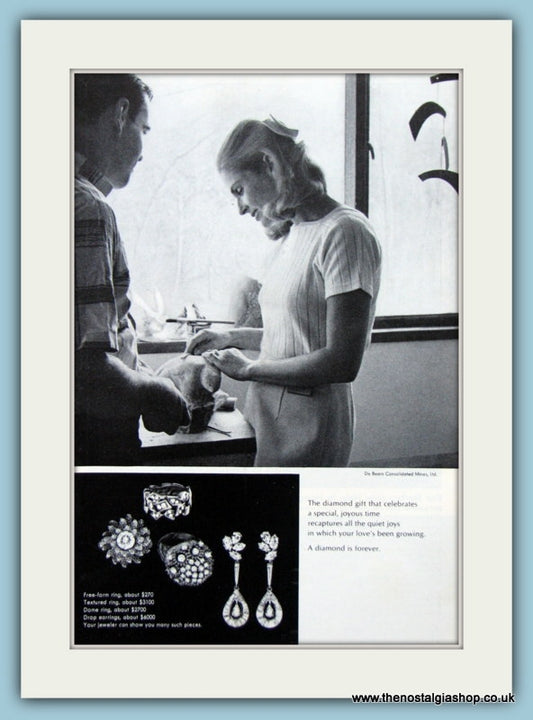 Diamond Jewellery Set Of 4 Original Adverts (ref AD 6178)