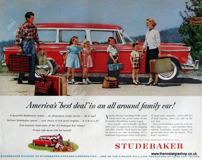 Studebaker Sedan. Original Advert 1956 (ref AD4048)