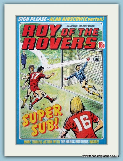 Roy of the Rovers. Lot of 3 Original Covers 1980's (ref AD2992)