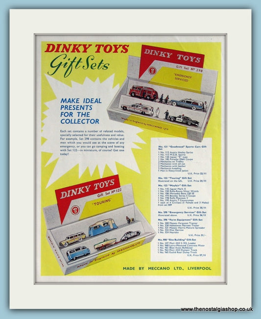 Dinky Toys Gift Sets. Original Advert 1963 (ref AD2831)