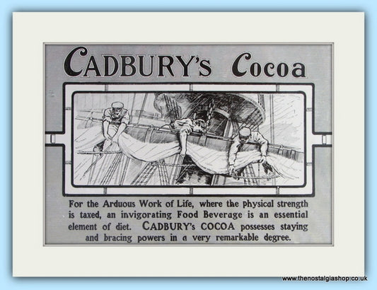 Cadbury's Cocoa. Original Advert 1906. (ref AD4787)