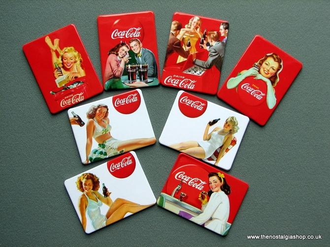 Coca-Cola, Lot of 8 Fridge Magnets.