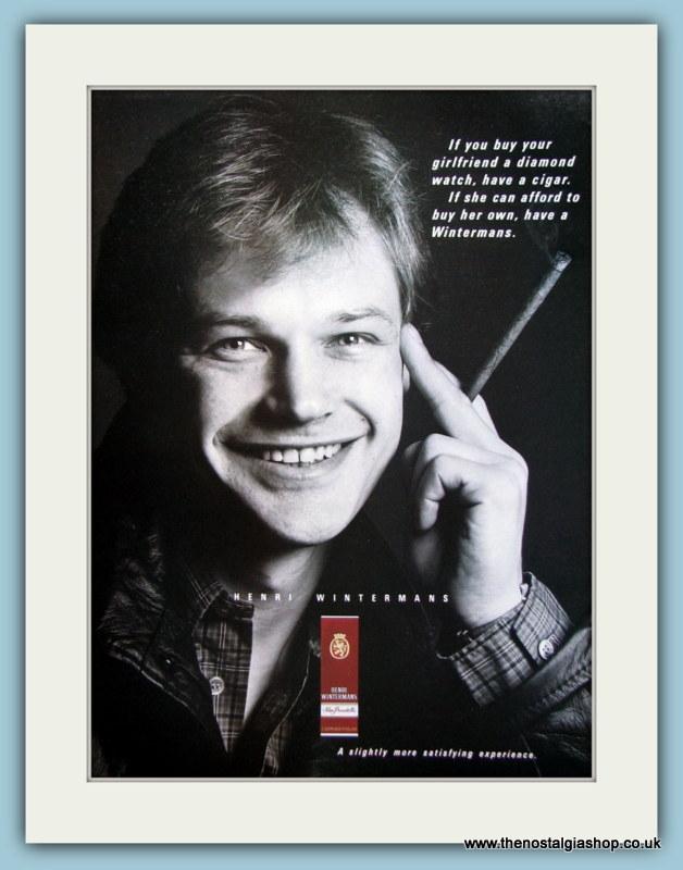 Henri Wintermans Cigars Set of 2 Original Adverts 1987 (ref AD6088)