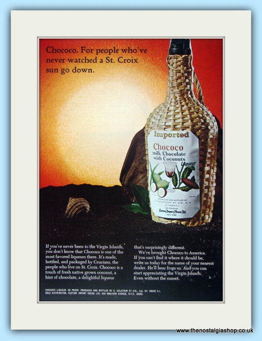 Chococo. Original Advert 1969 (ref AD4795)
