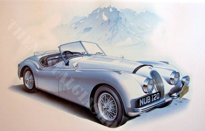 Jaguar 1949 XK 120 NUB 120, large print