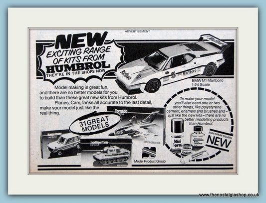 Humbrol Model Kits Original Advert 1983 (ref AD6391)