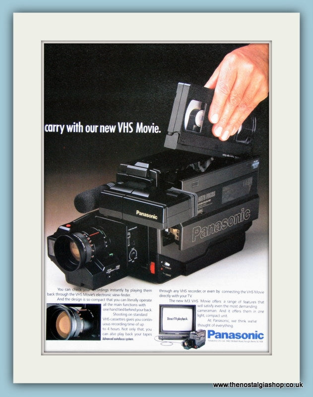 Panasonic VHS Movie Camera Original Advert 1985 (ref AD3032)