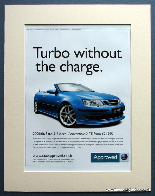 Saab 9-3 Aero Convertible 2006 Original Advert (ref AD1494)