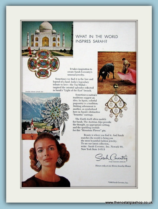 Sarah Coventry Fashion Jewellery Original Advert 1968 (ref AD6187)