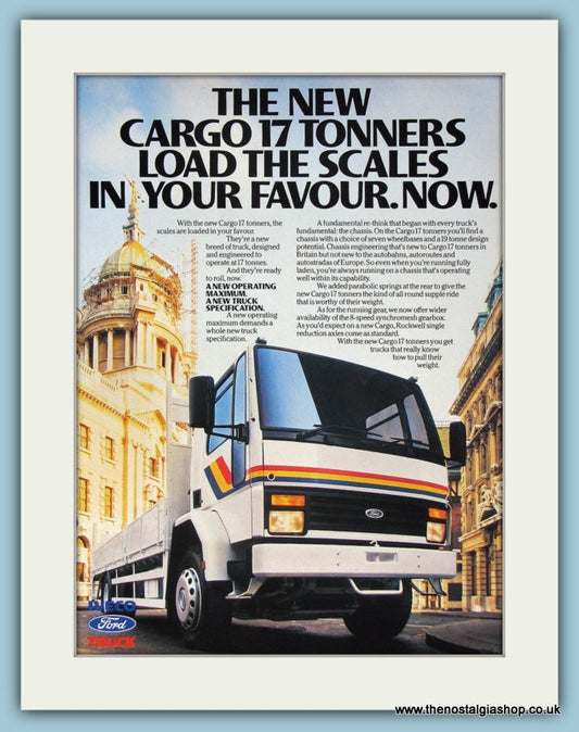 Ford Iveco Cargo 17 Tons Original Advert 1988 (ref AD2943)