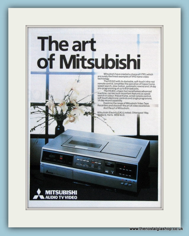 Mitsubishi TV Video Original Advert 1982 (ref AD3021)