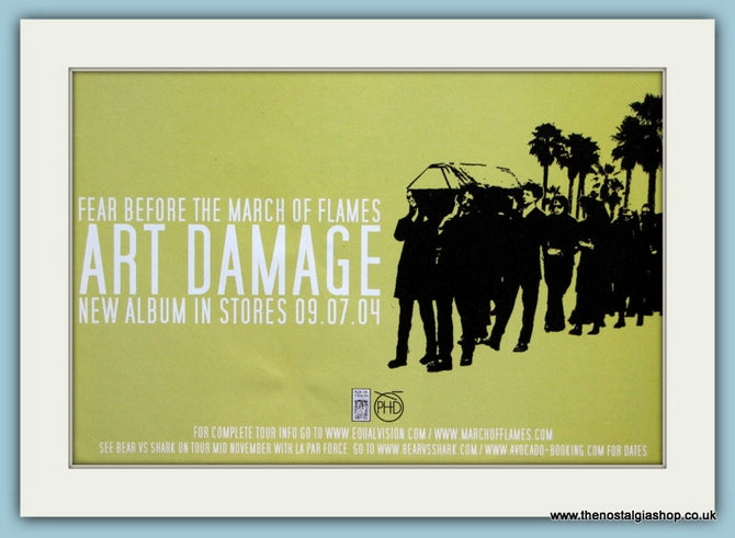 Fear Before The March Of Flames Original Advert 2004 (ref AD1962)