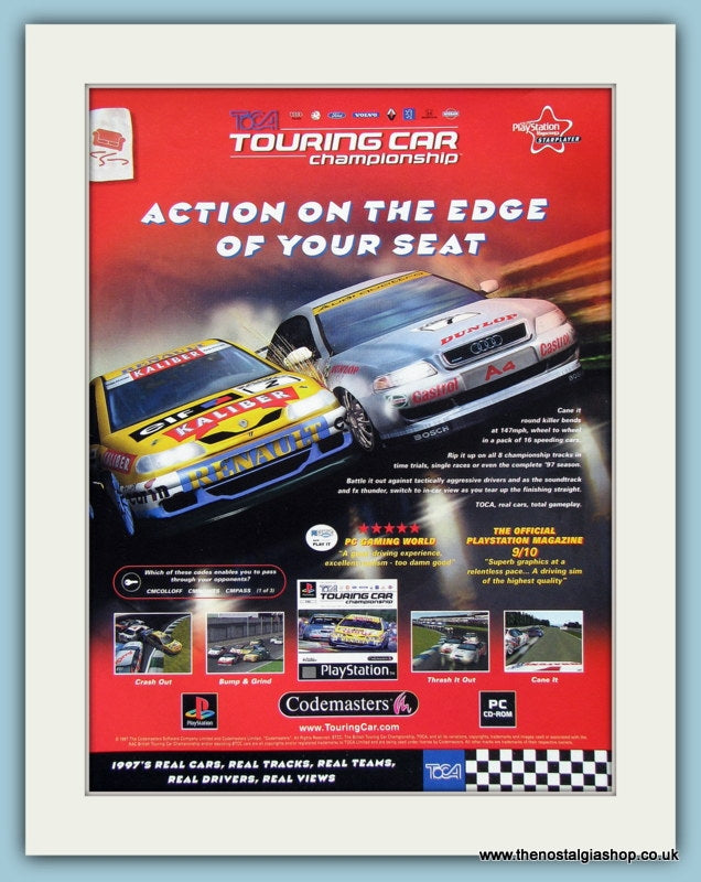 Touring Car Championship TOCA Original Advert 1998 (ref AD4021)